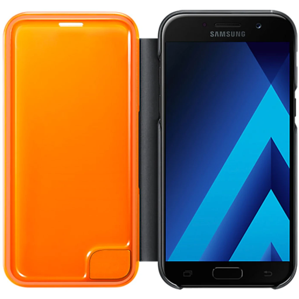 Чехол Samsung Neon Flip Cover Black для Samsung A520 Galaxy A5 2017 (EF-FA520PBEGRU)