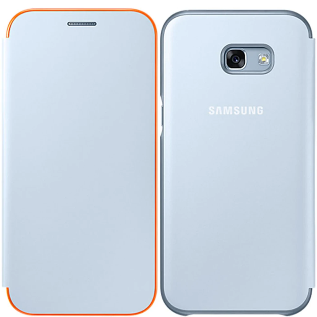 Чехол Samsung Neon Flip Cover Blue для Samsung A520 Galaxy A5 2017 (EF-FA520PLEGRU)