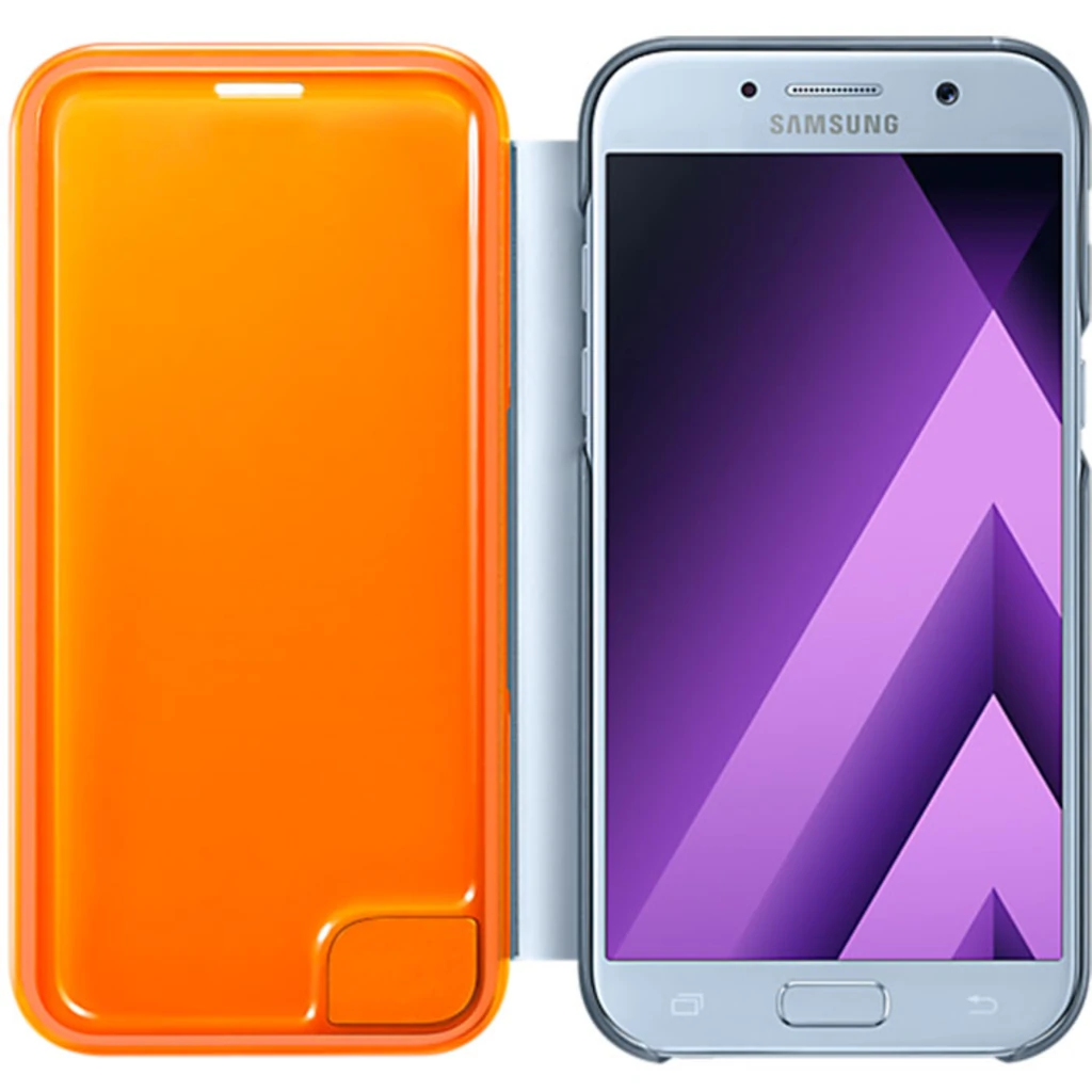 Чехол Samsung Neon Flip Cover Blue для Samsung A520 Galaxy A5 2017 (EF-FA520PLEGRU)