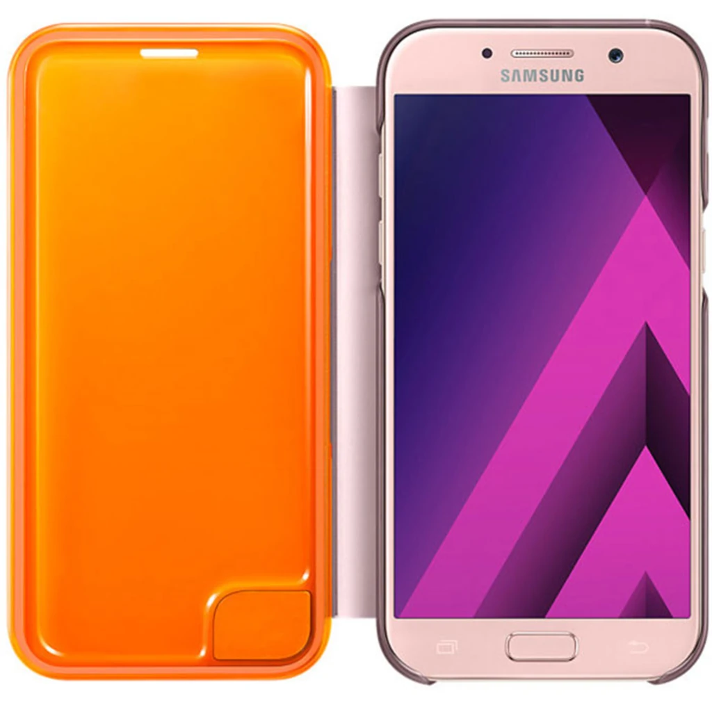 Чехол Samsung Neon Flip Cover Pink для Samsung A520 Galaxy A5 2017 (EF-FA520PPEGRU)