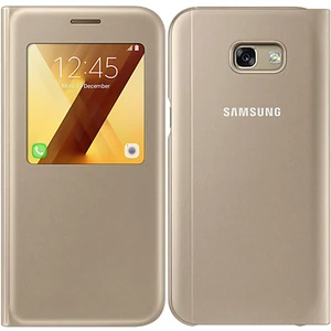 Цвет: Золотой - Чехол Samsung S View Standing Cover Gold для Samsung A520 Galaxy A5 2017 (EF-CA520PFEGRU)