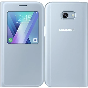 Цвет: Голубой - Чехол Samsung S View Standing Cover Blue для Samsung A520 Galaxy A5 2017 (EF-CA520PLEGRU)
