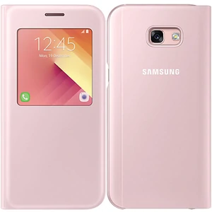 Цвет: Розовый - Чехол Samsung S View Standing Cover Pink для Samsung A520 Galaxy A5 2017 (EF-CA520PPEGRU)