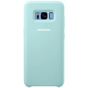 Цвет: Голубой - Чехол Samsung Silicone Cover Blue для Samsung G955 Galaxy S8+ (EF-PG955TLEGRU)
