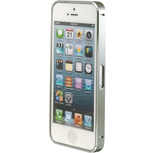 Цвет: Серебристый - Чехол Bumper Metalic Slim Silver для iPhone 5, iPhone 5s, iPhone SE