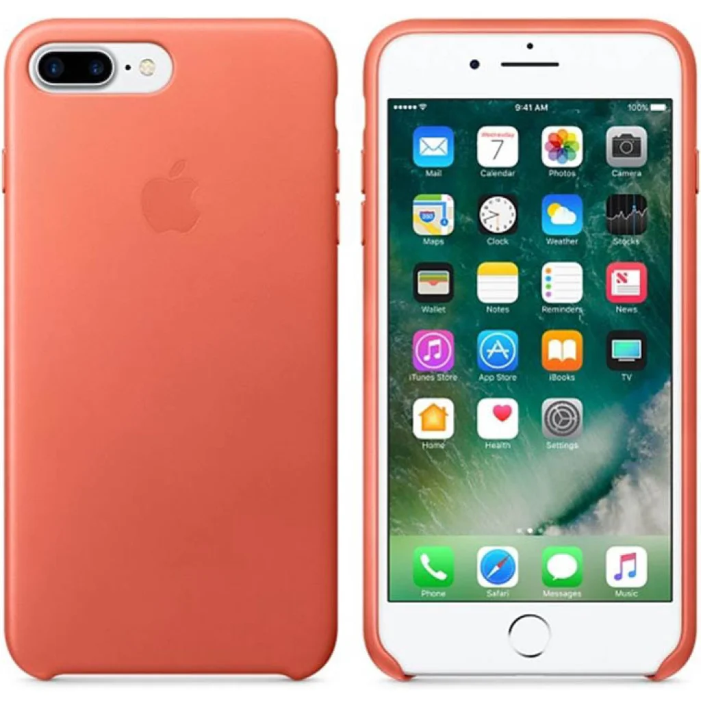 Чохол Apple iPhone 7 Plus Leather Case Geranium (MQ5H2)