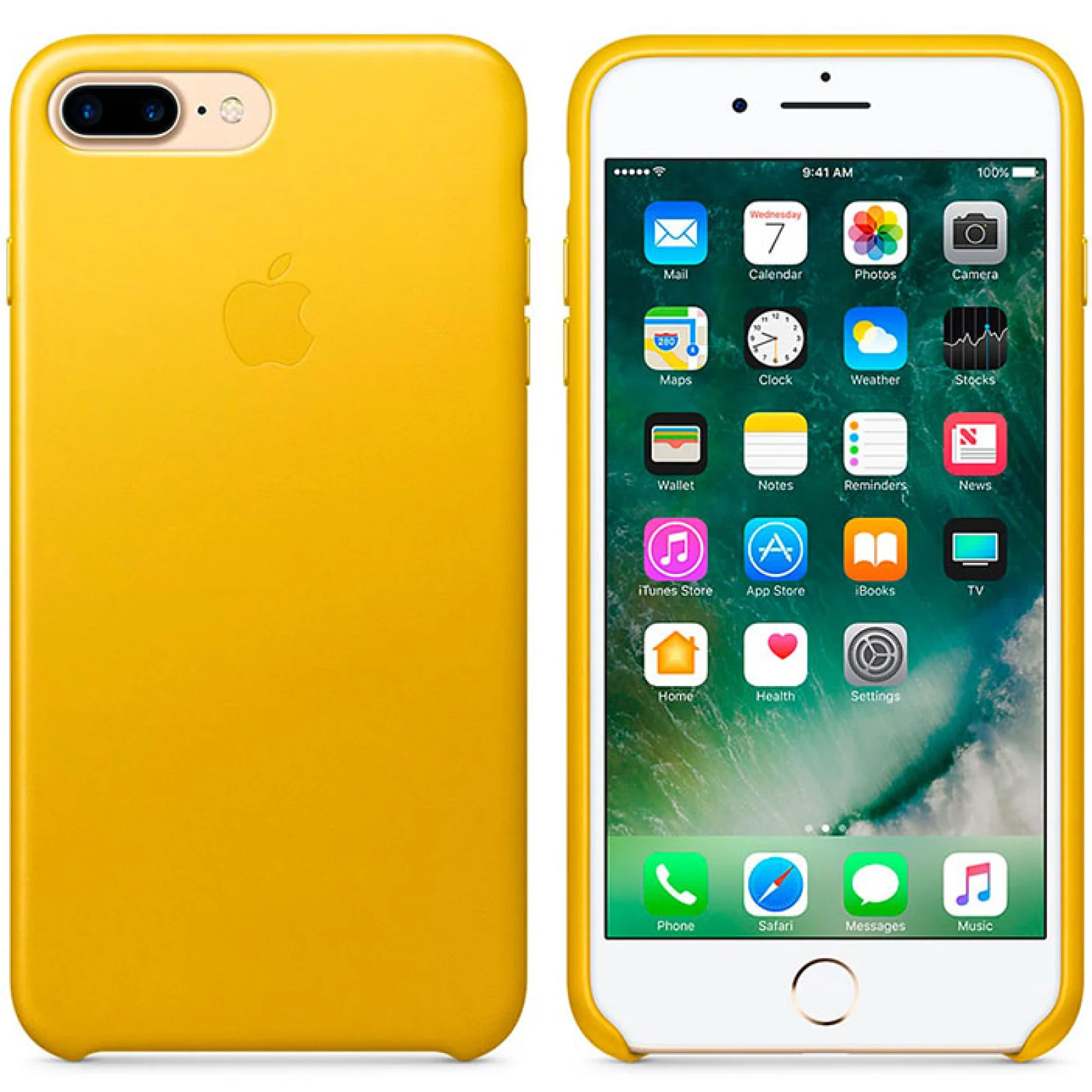 Чехол Apple iPhone 7 Plus Leather Case Sunflower (MQ5J2)