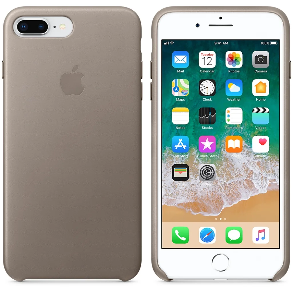 Чохол Apple iPhone 7 Plus Leather Case Taupe (MPTC2)