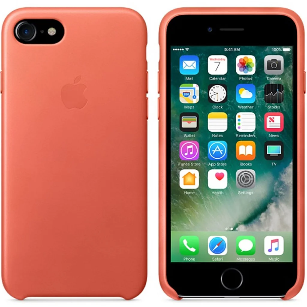 Чохол Apple iPhone 7 Leather Case Geranium (MQ5F2)