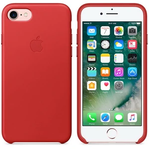 Колір: Червоний - Чохол Apple iPhone 7 Leather Case Red MMY62