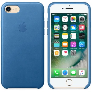 Колір: Блакитний - Чохол Apple iPhone 7 Leather Case Sea Blue MMY42