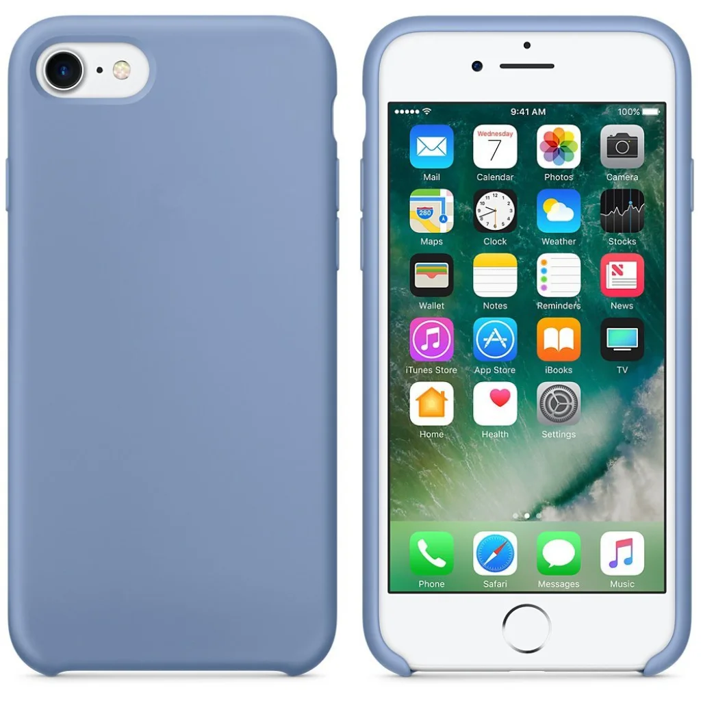 Чохол Apple iPhone 7 Silicone Case Azure MQ0J2