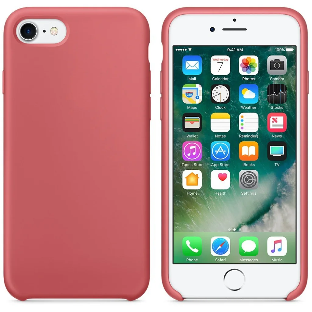 Чохол Apple iPhone 7 Silicone Case Camellia MQ0K2