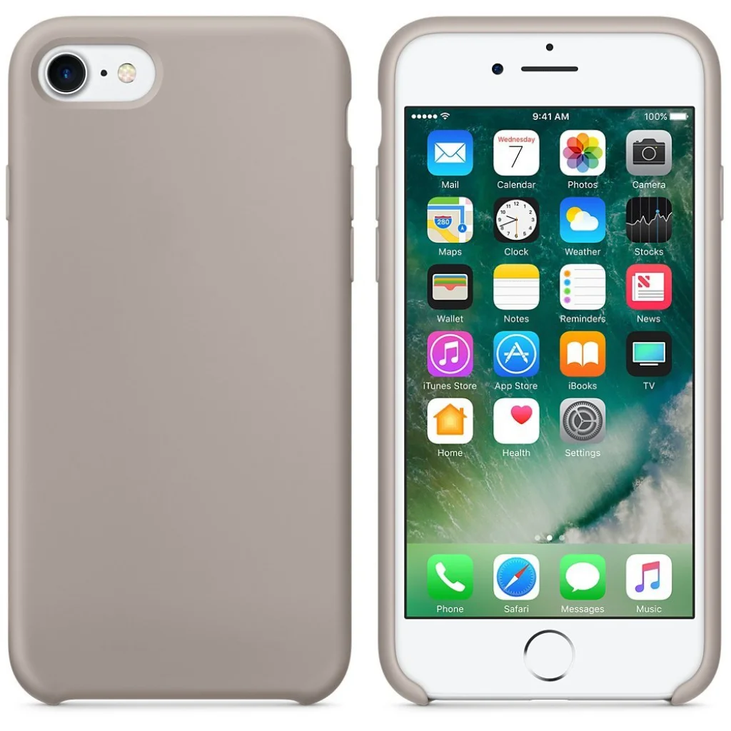 Чохол Apple iPhone 7 Silicone Case Pebble MQ0L2