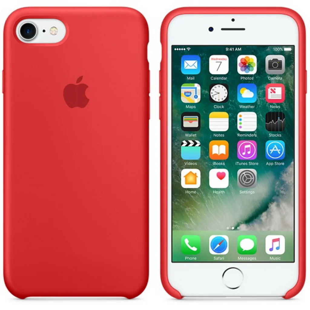 Чохол Apple iPhone 7 Silicone Case Red MMWN2