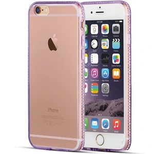 Цвет: Фиолетовый - Чехол TPU Fashion Case Swarovski для iPhone 5/iPhone 5s (Purple)