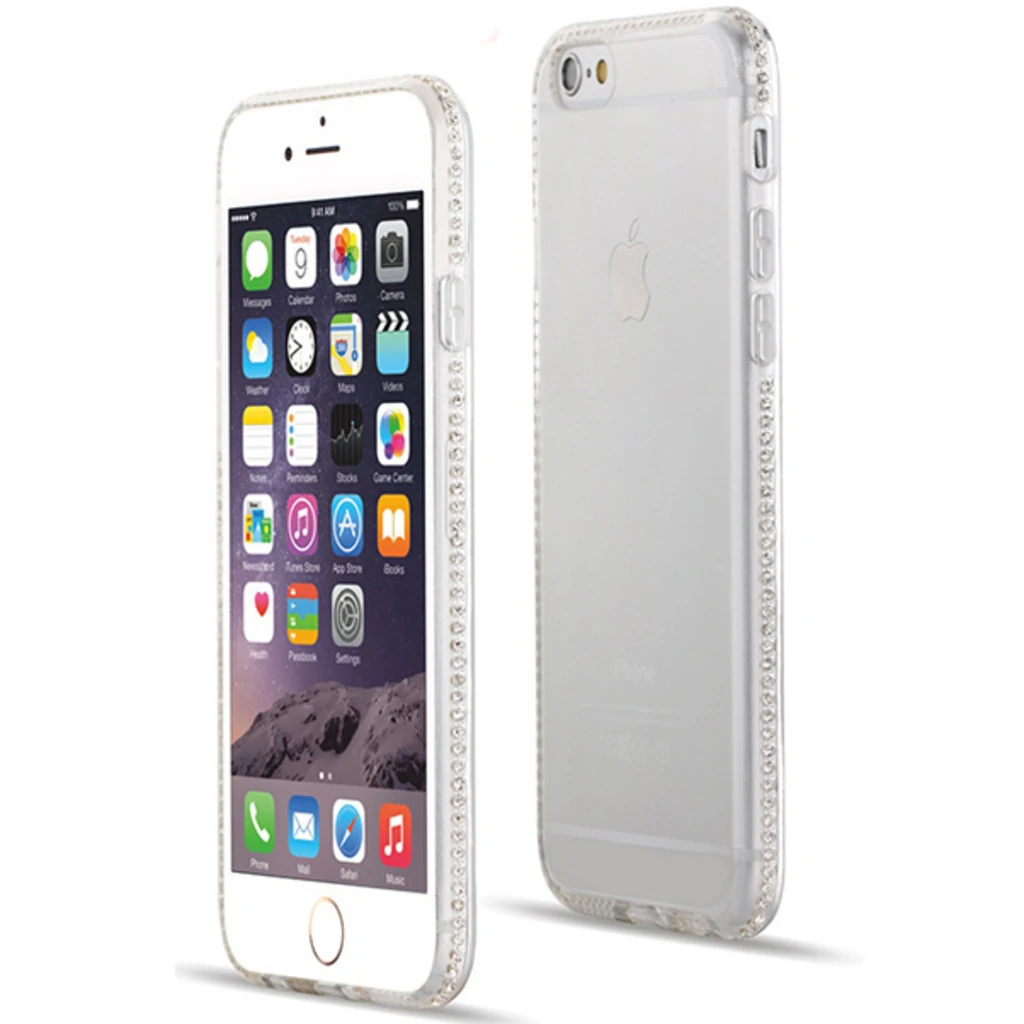 TPU чохол Fashion Case Swarovski для iPhone 6 Plus/iPhone 6s Plus (Transparent)