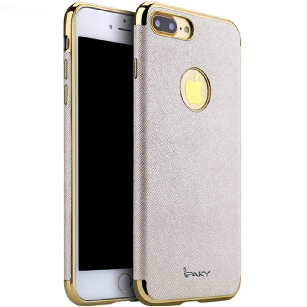 Чохол iPaky Leather TPU Chrome White для iPhone 7 Plus