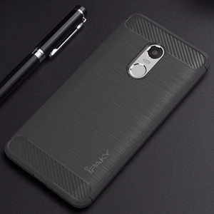 Цвет: Серый - Чехол Ipaky TPU Shockproof Lasi Series Grey для Xiaomi Redmi Note 4