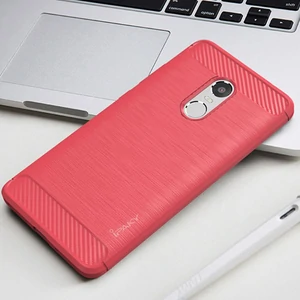 Цвет: Красный - Чехол Ipaky TPU Shockproof Lasi Series Red для Xiaomi Redmi Note 4