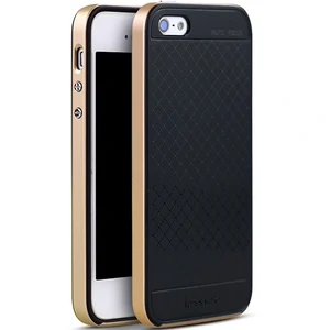 Колір: Золотий - Чохол Ipaky TPU + PC Frame Silicon Case Gold для iPhone 5, iPhone 5s, iPhone SE