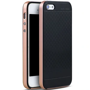 Колір: Рожевий - Чохол Ipaky TPU + PC Frame Silicon Case Rose Gold для iPhone 5, iPhone 5s, iPhone SE