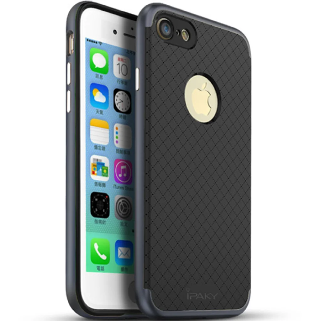 Чехол Ipaky TPU+PC Frame Silicon Case Grey для iPhone 7