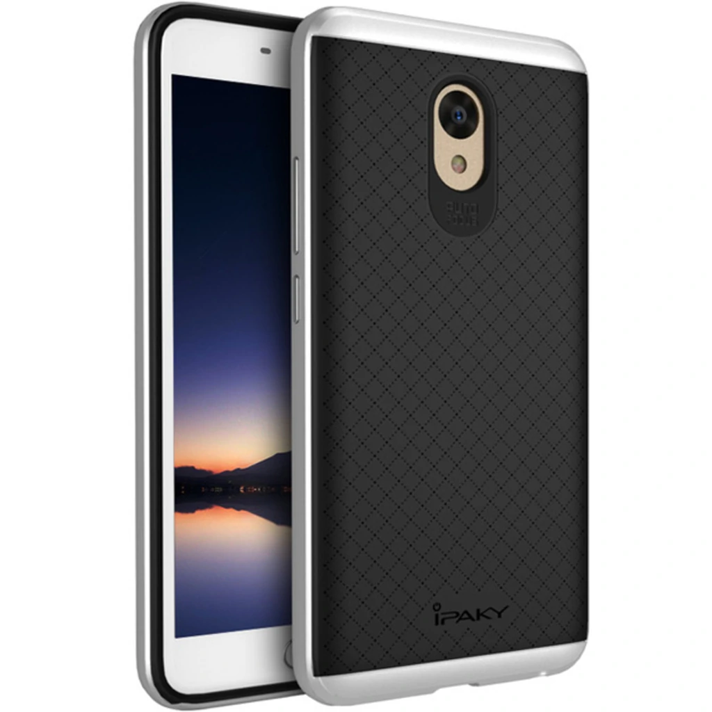 Чохол Ipaky TPU + PC Frame Silicon Case Silver для Meizu M5