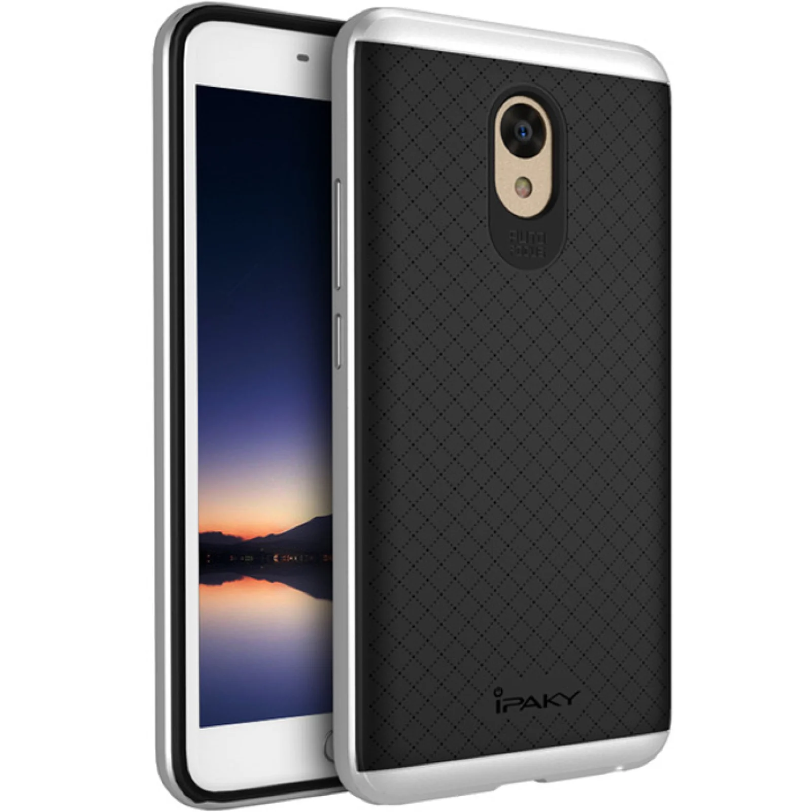 Чохол Ipaky TPU + PC Frame Silicon Case Silver для Meizu M5