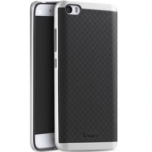 Колір: Сріблястий - Чохол Ipaky TPU + PC Frame Silicon Case Silver для Xiaomi Mi5