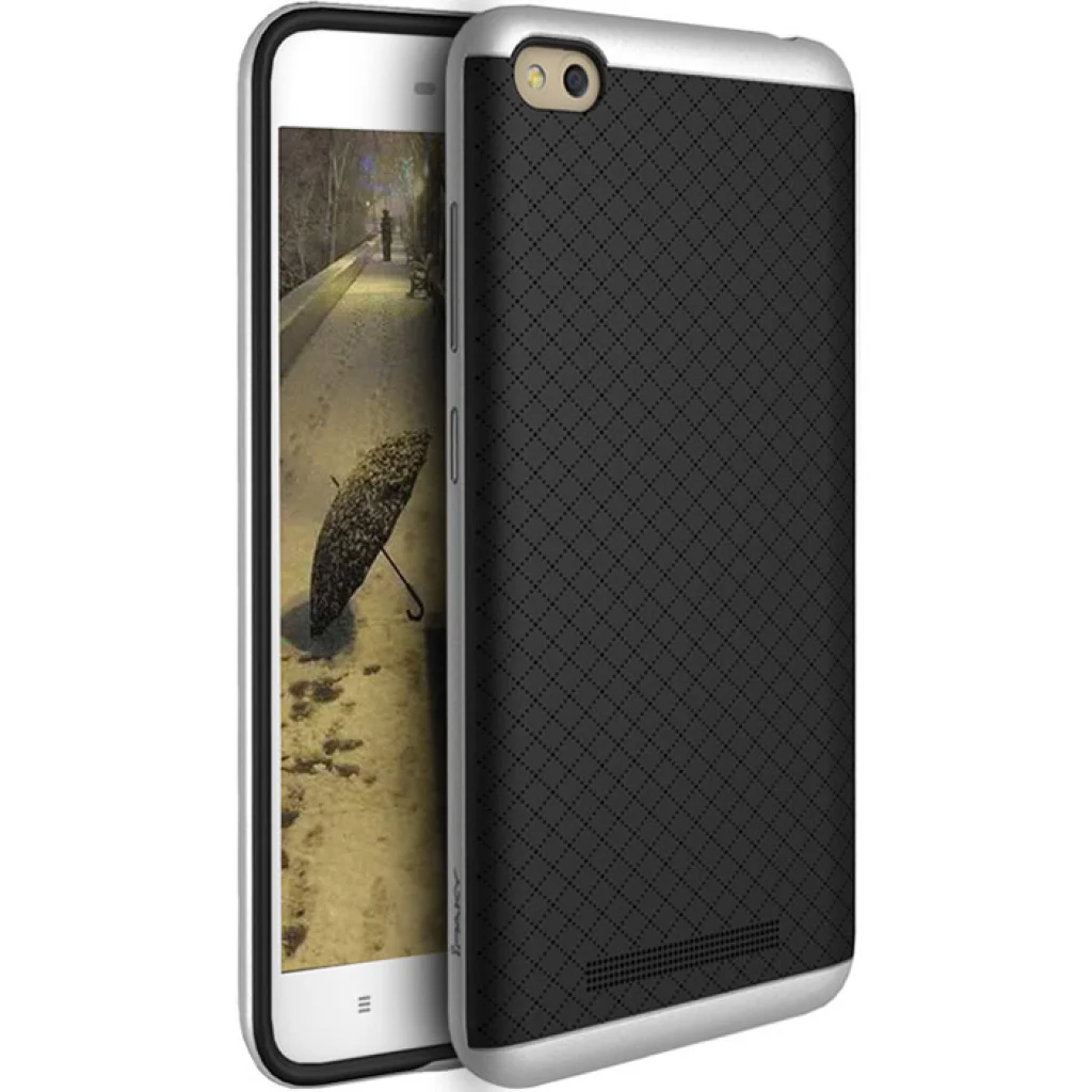 Чехол Ipaky TPU+PC Frame Silicon Case Silver для Xiaomi Redmi 4a