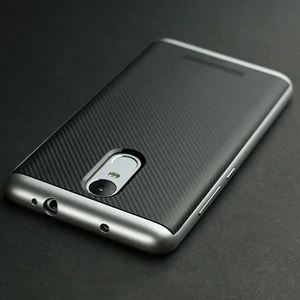 Цвет: Серебристый - Чехол Ipaky TPU+PC Frame Silicon Case Silver для Xiaomi Redmi Note 3