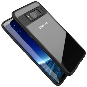 Цвет: Черный - Чехол Ipaky Acrylic Cover Soft Silicon Frame Black для Samsung G955FD Galaxy S8 Plus