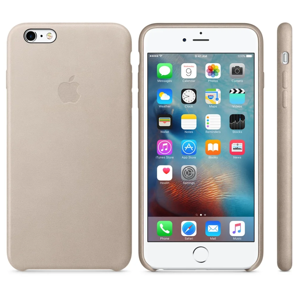 Чохол Apple iPhone 6s Plus Leather Case Rose Gray MKXE2