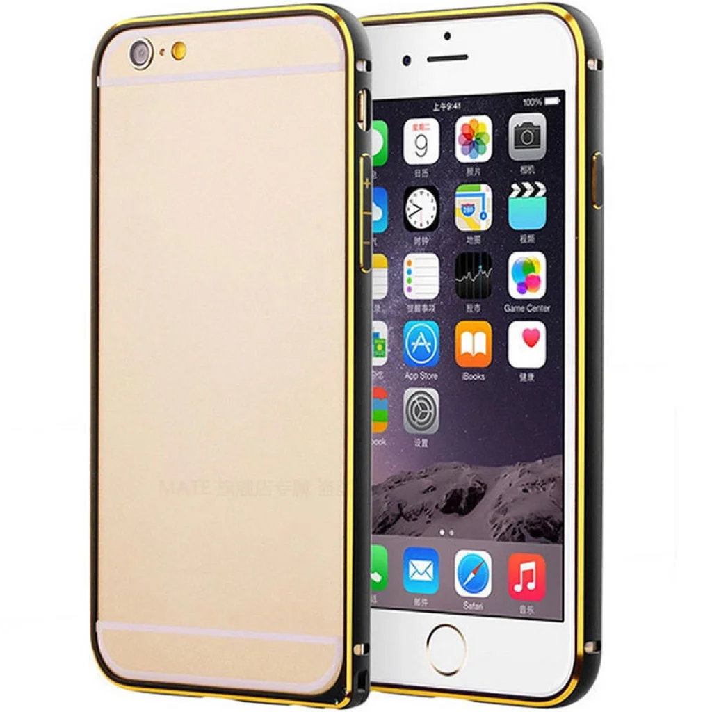 Бампер Fashion Case Bumper Metal Black для iPhone 6 Plus, iPhone 6s Plus