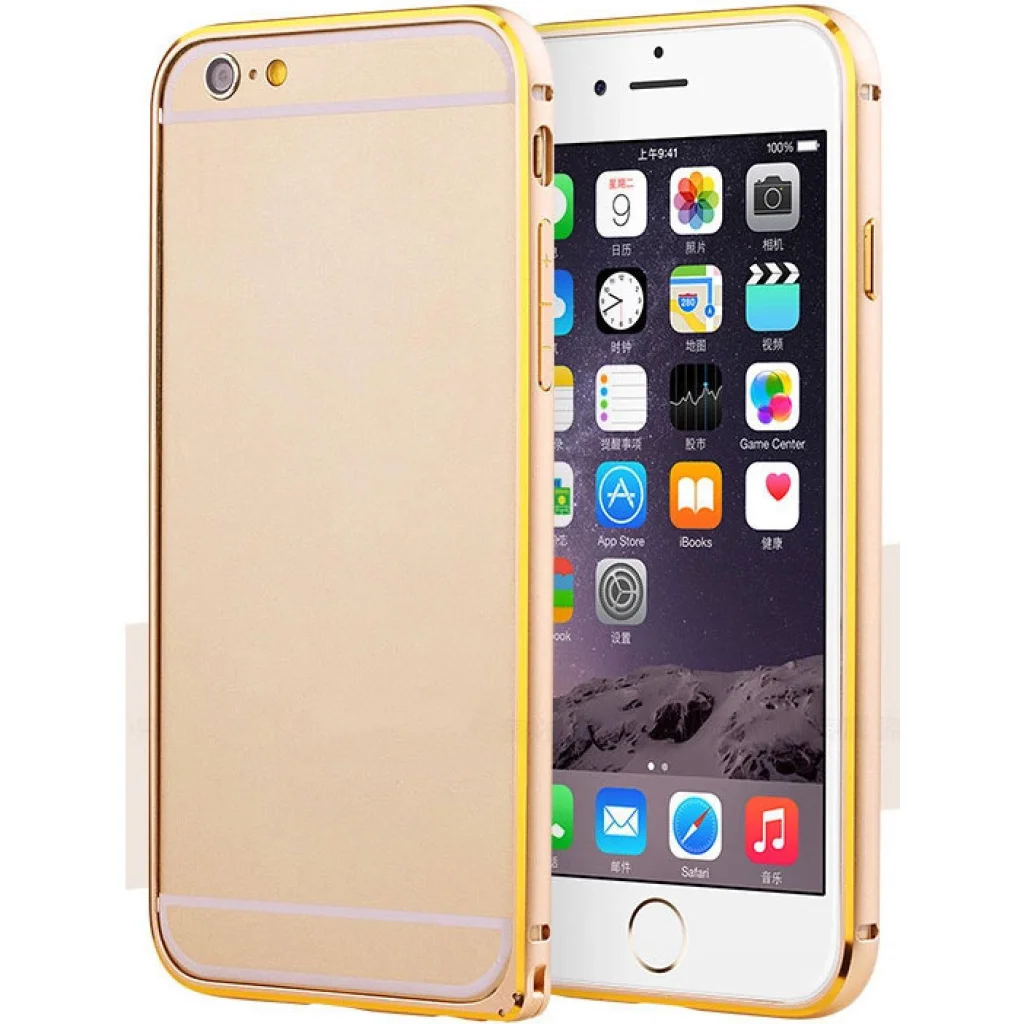 Бампер Fashion Case Bumper Metal Gold для iPhone 6 Plus, iPhone 6s Plus