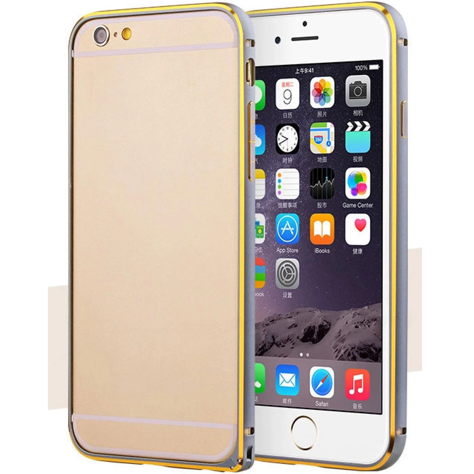 Бампер Fashion Case Bumper Metal Silver для iPhone 6 Plus, iPhone 6s Plus