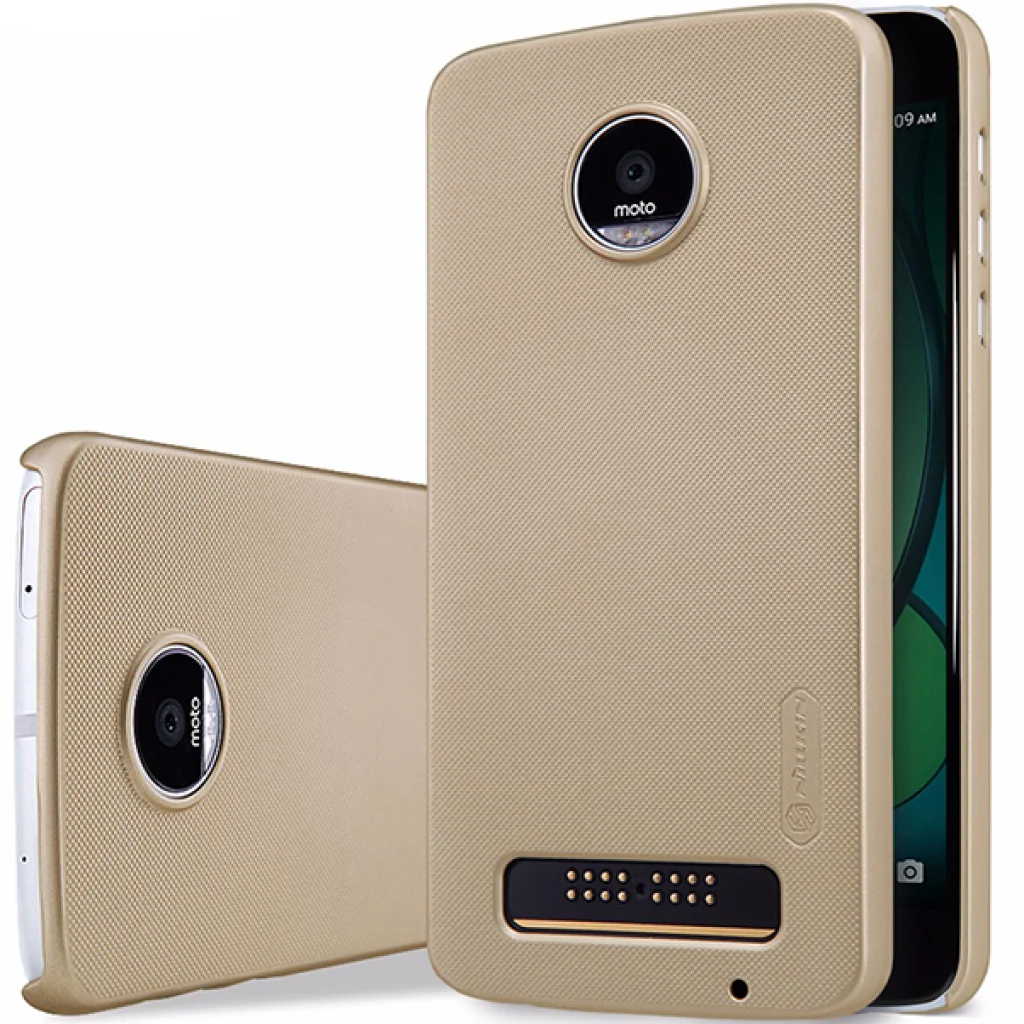 Чехол Nillkin Super Frosted Shield Gold для Motorola Moto Z Play XT1635