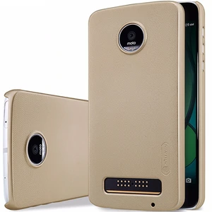 Цвет: Золотой - Чехол Nillkin Super Frosted Shield Gold для Motorola Moto Z Play XT1635