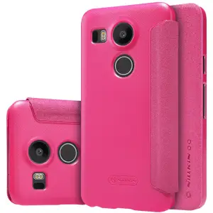 Чохол Nillkin Sparkle Leather Case Pink для LG Nexus 5x
