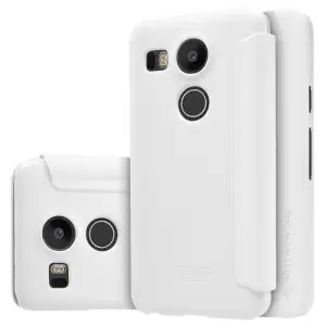 Чехол Nillkin Sparkle Leather Case White для LG Nexus 5x