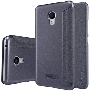 Цвет: Черный - Чехол Nillkin Sparkle Leather Case Black для Meizu M3s