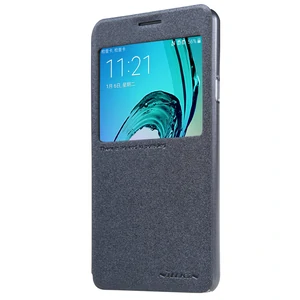Колір: Чорний - Чохол Nillkin Sparkle Leather Case Black для Samsung SM-A310 Galaxy A3 (2016)