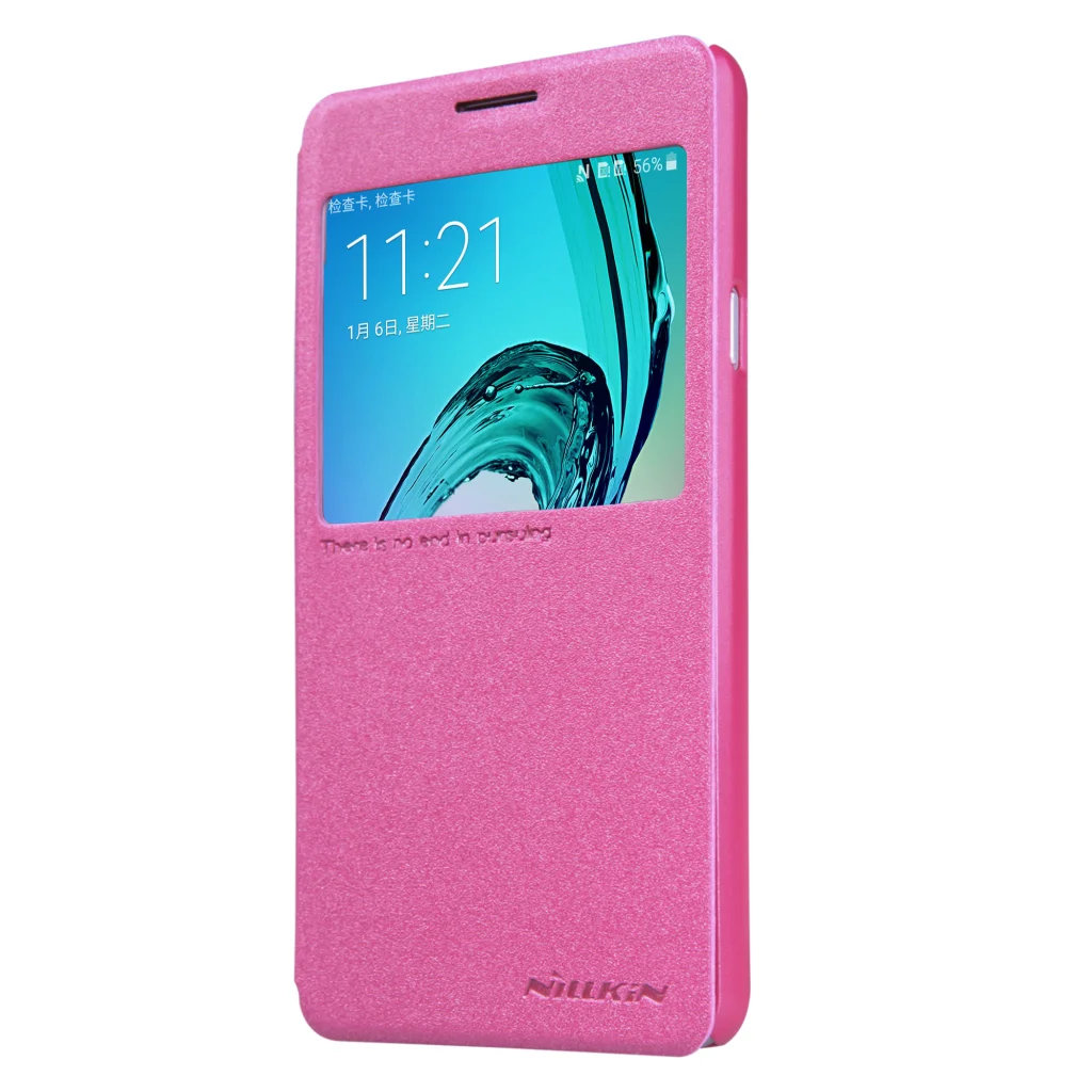 Чохол Nillkin Sparkle Leather Case Red для Samsung SM-A310 Galaxy A3 (2016)