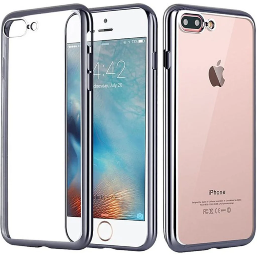 Накладка Mocolo Electroplating TPU Black для iPhone 7 Plus, iPhone 8 Plus