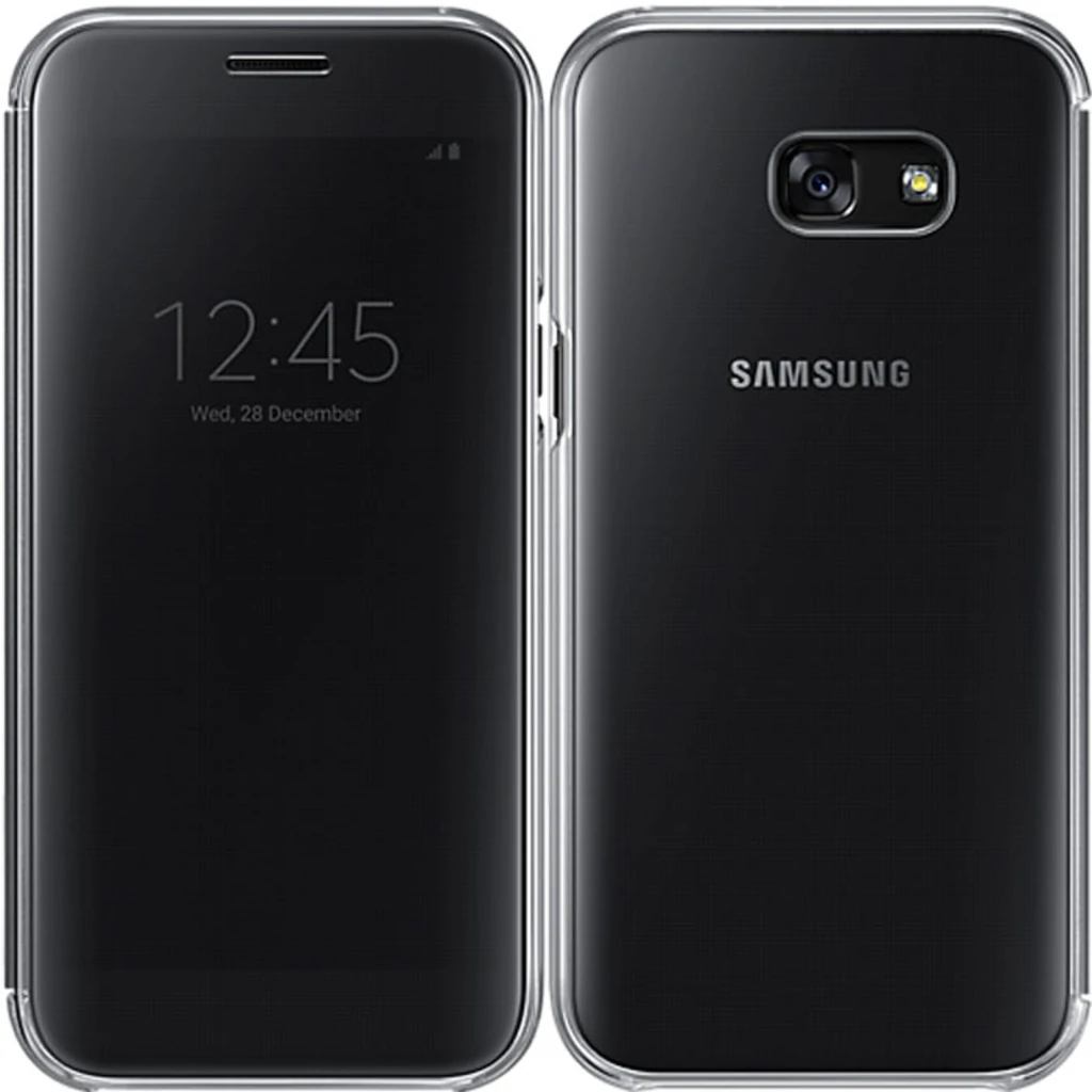 Чехол Samsung Clear View Cover Black для Samsung A520 Galaxy A5 2017 (EF-ZA520CBEGRU)