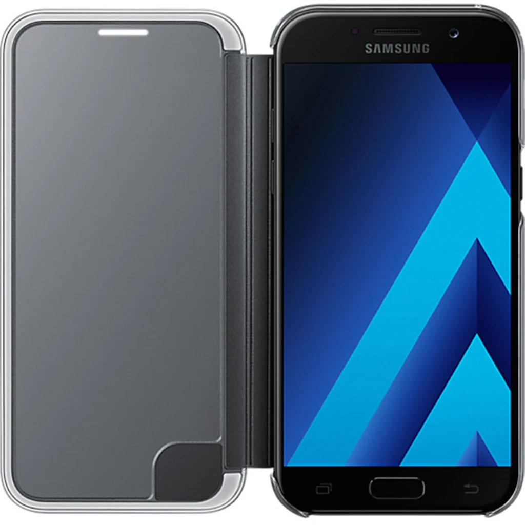 Чехол Samsung Clear View Cover Black для Samsung A520 Galaxy A5 2017 (EF-ZA520CBEGRU)