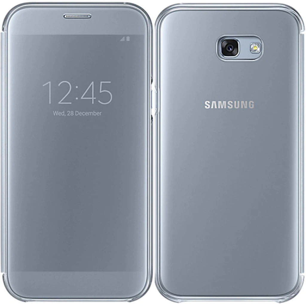 Чехол Samsung Clear View Cover Blue для Samsung A520 Galaxy A5 2017 (EF-ZA520CLEGRU)