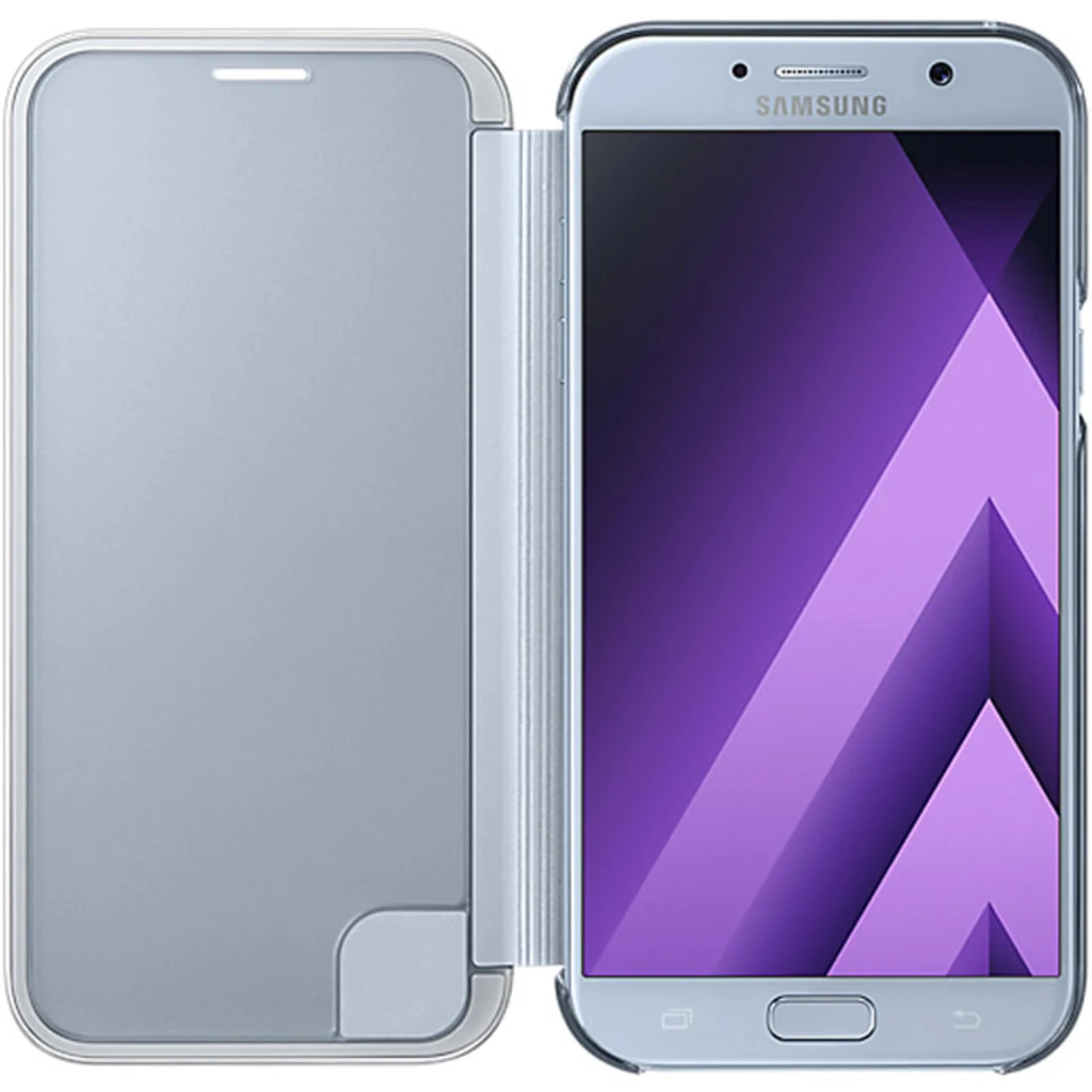 Чехол Samsung Clear View Cover Blue для Samsung A520 Galaxy A5 2017 (EF-ZA520CLEGRU)