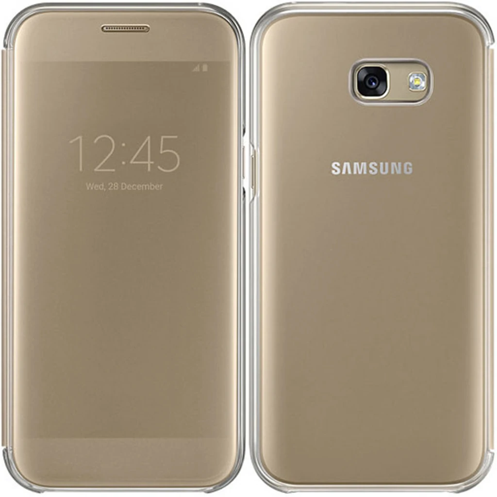 Чехол Samsung Clear View Cover Gold для Samsung A520 Galaxy A5 2017 (EF-ZA520CFEGRU)